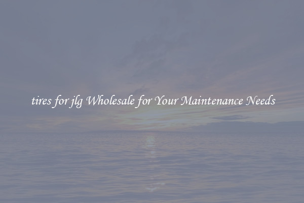 tires for jlg Wholesale for Your Maintenance Needs