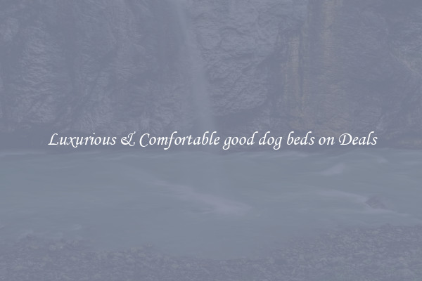 Luxurious & Comfortable good dog beds on Deals