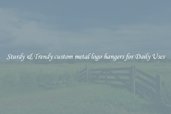 Sturdy & Trendy custom metal logo hangers for Daily Uses