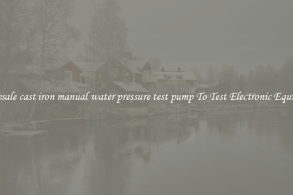 Wholesale cast iron manual water pressure test pump To Test Electronic Equipment