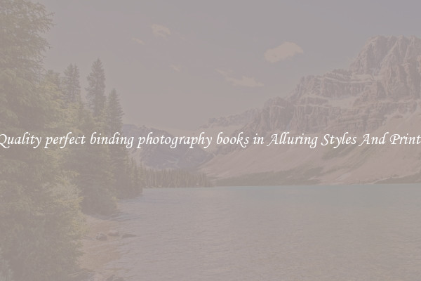 Quality perfect binding photography books in Alluring Styles And Prints