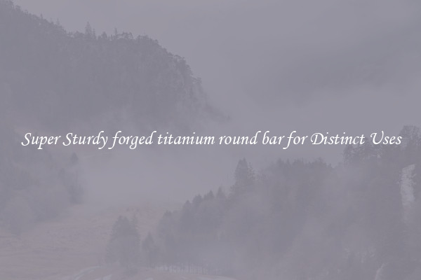 Super Sturdy forged titanium round bar for Distinct Uses