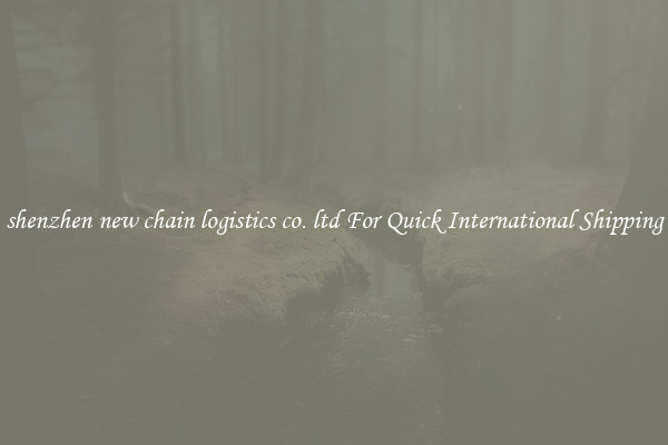 shenzhen new chain logistics co. ltd For Quick International Shipping