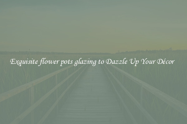 Exquisite flower pots glazing to Dazzle Up Your Décor  